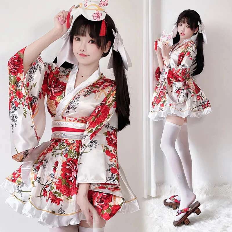Anime Cosplay Japanese Girl - Japanese Modified Kimono Dress For Women