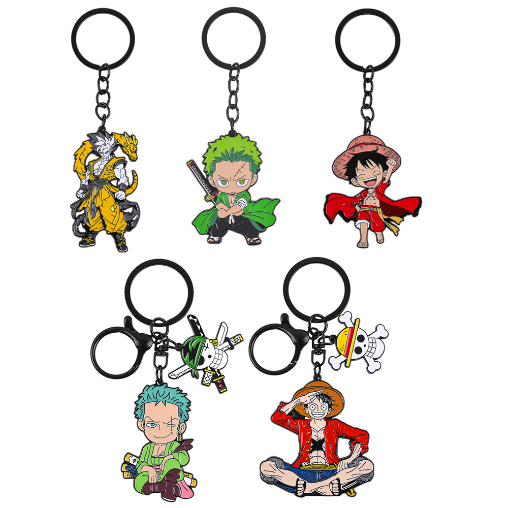 Cosplay Anime Zoro - One Piece Anime Keychain Set -