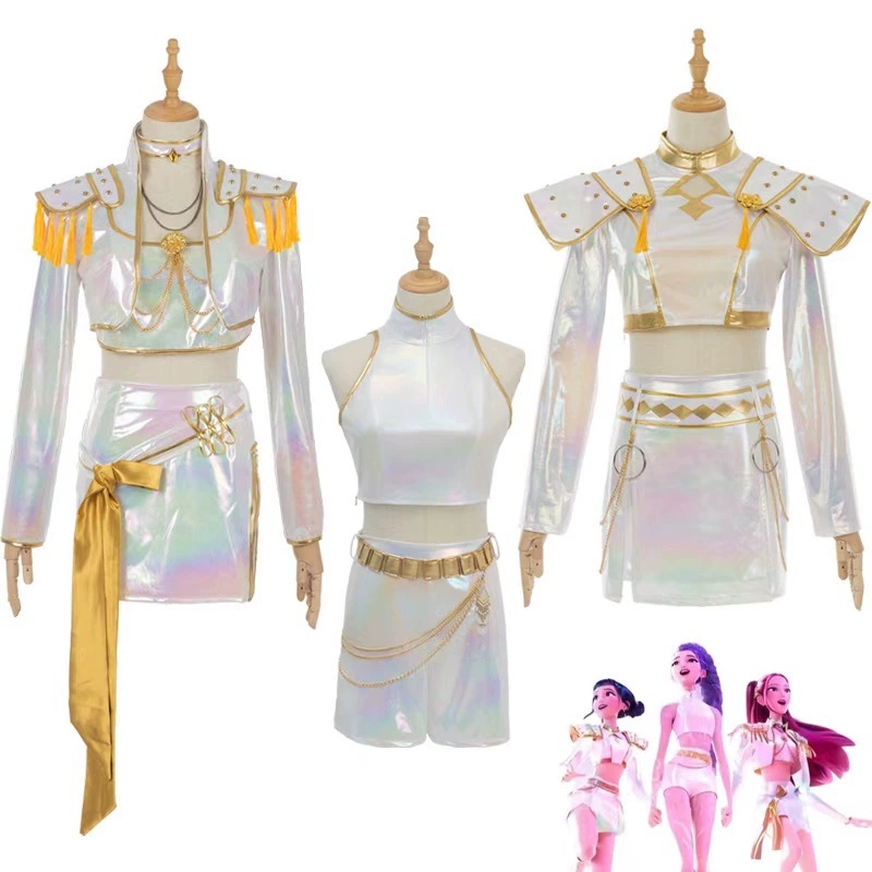 Anime Cosplay Japanese Girl - Cosplay Costume PU Leather White Singing