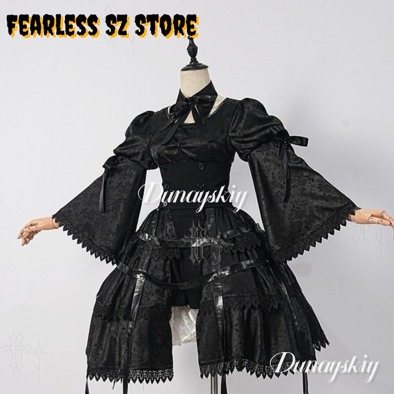 Girl Gothic Dress Halloween Ca - Anime Cosplay Japanese Girl recension och pris