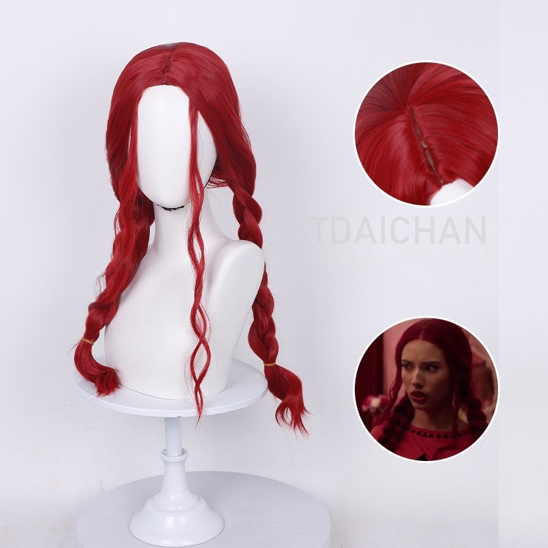 Curly Cosplay Wig Red princess - Anime Cosplay Red Hair recension och pris