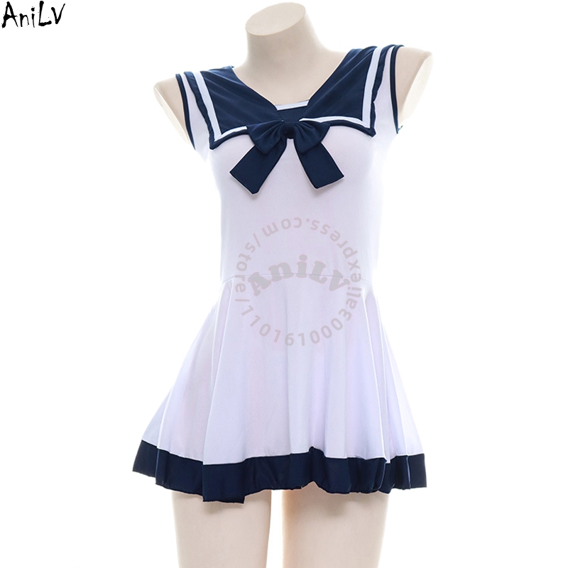 AniLV Japanese Anime Girl Navy - Anime Cosplay Japanese Girl recension och pris