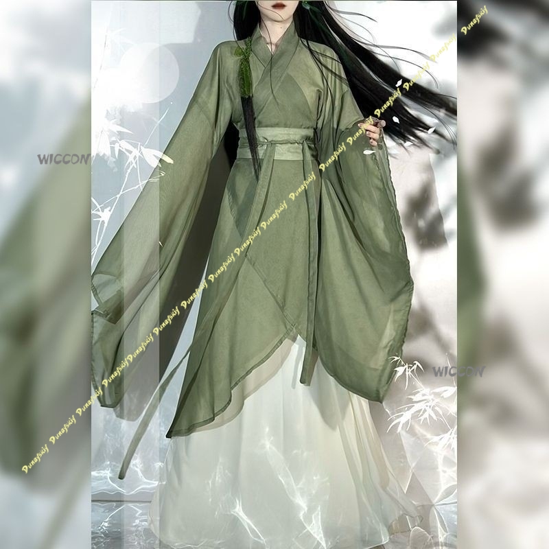 Chinese Hanfu Large-sleeved Cr - Anime Cosplay Girl With Black Hair recension och pris