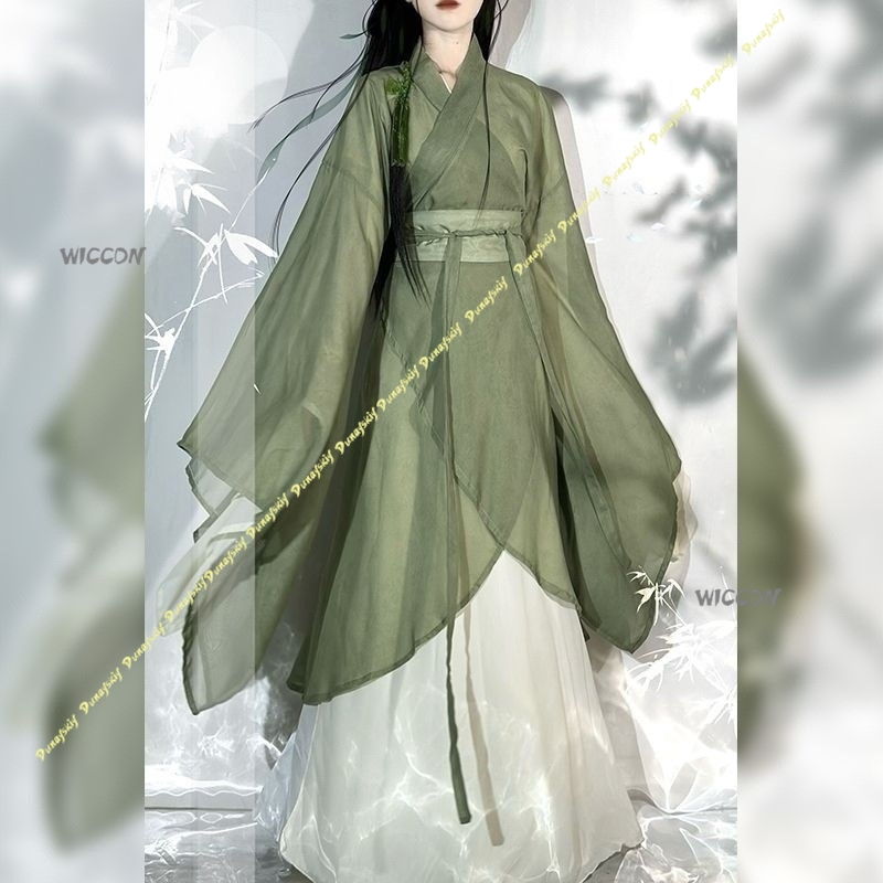 Chinese Hanfu Large-sleeved Cr - Anime Cosplay Girl With Black Hair recension och pris