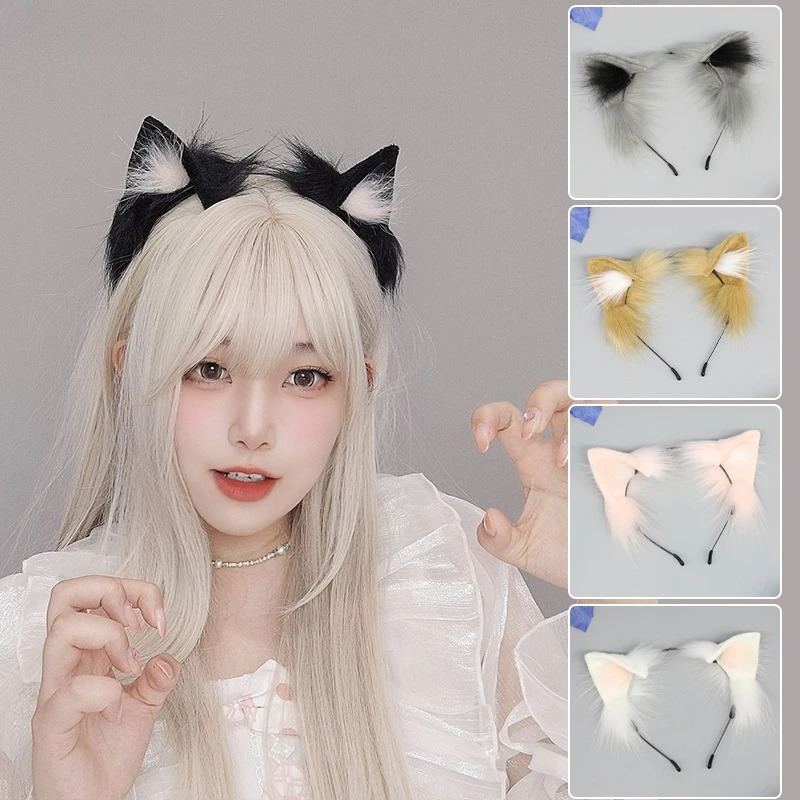 1pcs Cat Ears Halloween Headba - Anime Cosplay Girl With Black Hair recension och pris