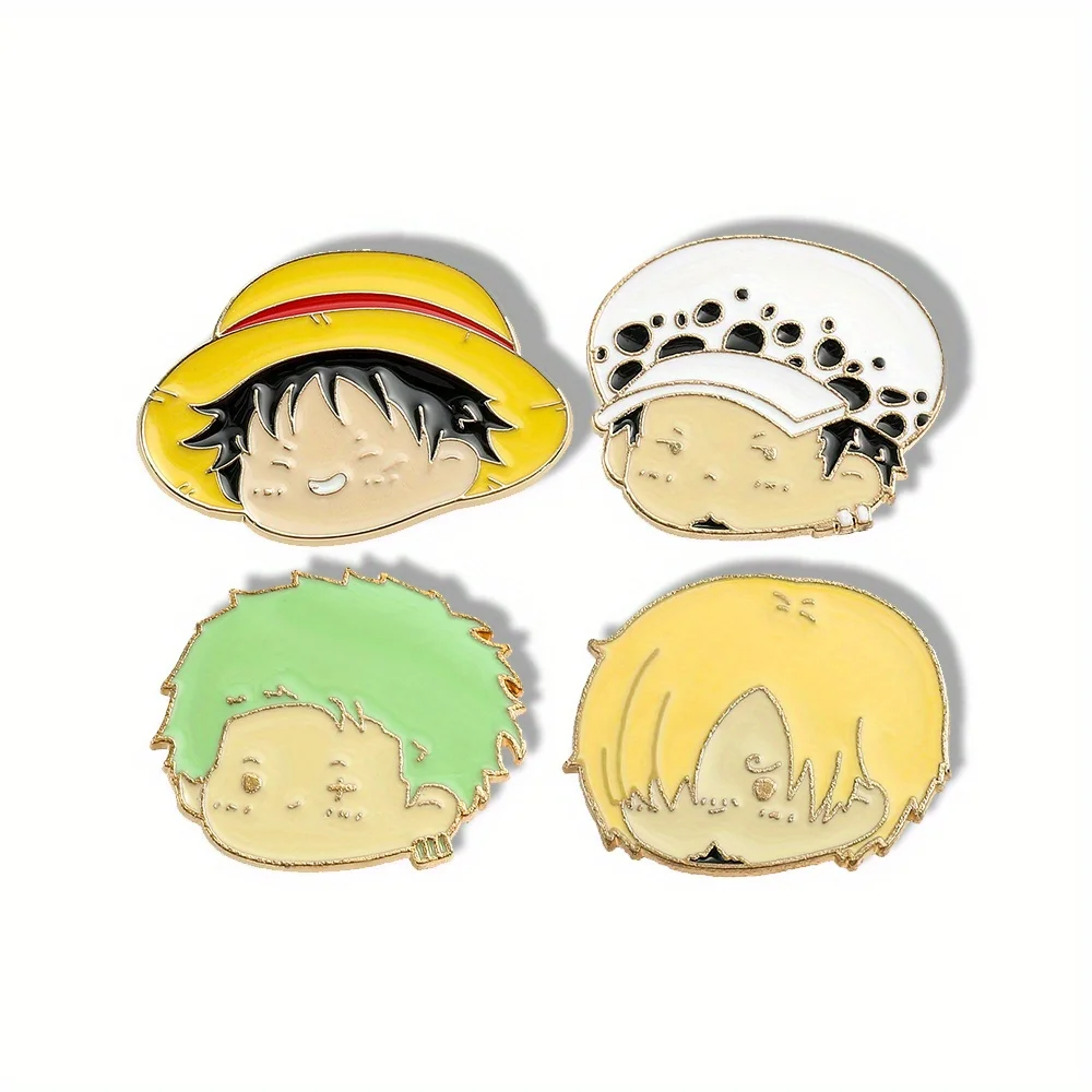 4 Pcs Anime Character Brooch S - Cosplay Anime Zoro recension och pris
