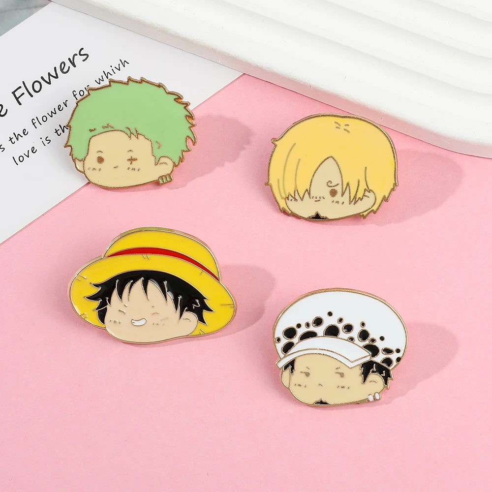 4 Pcs Anime Character Brooch S - Cosplay Anime Zoro recension och pris