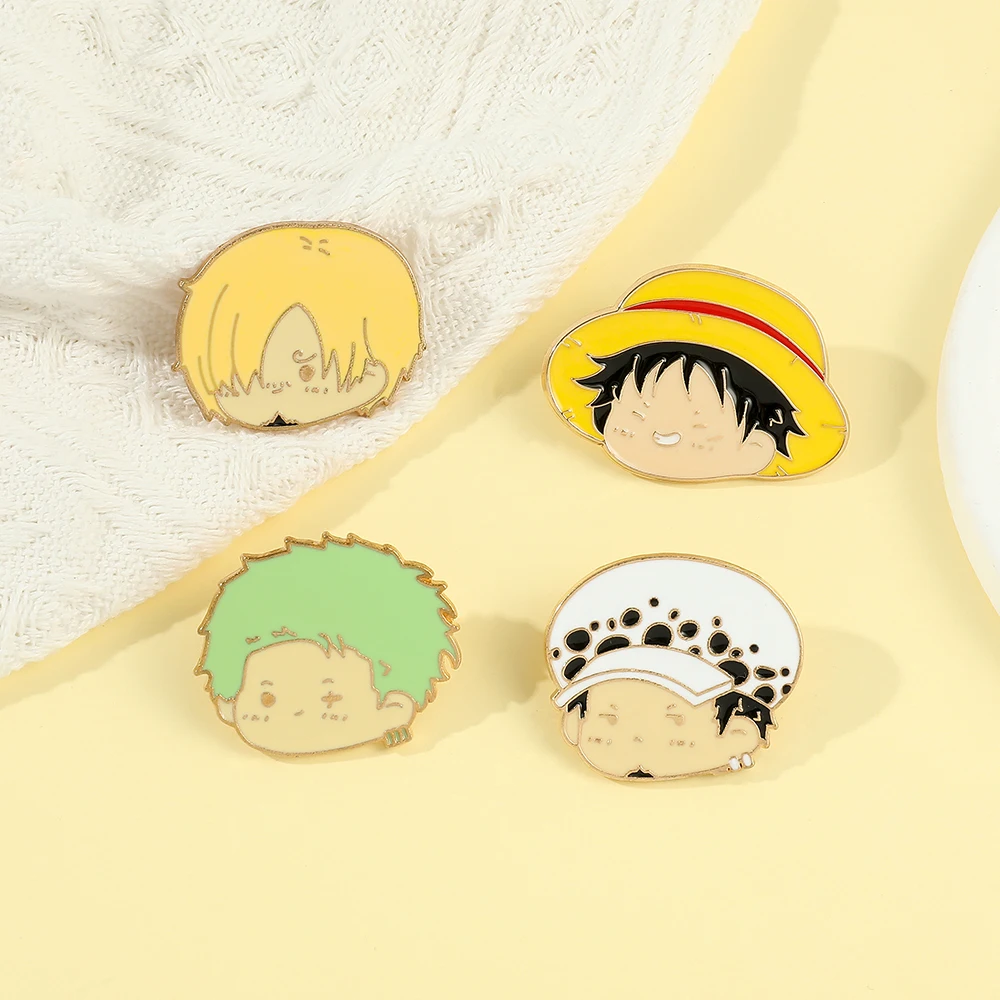 4 Pcs Anime Character Brooch S - Cosplay Anime Zoro recension och pris