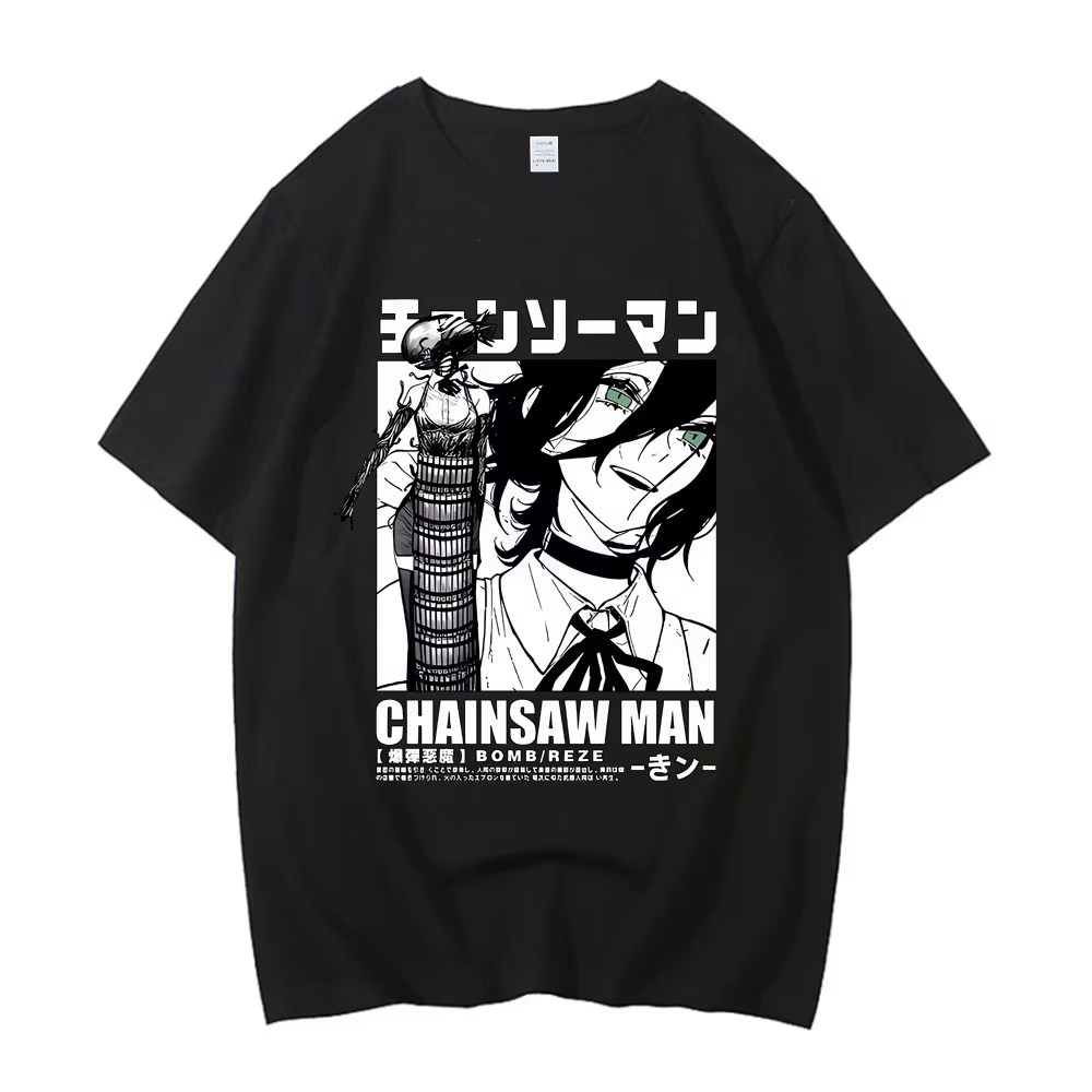 2026 New Chainsaw Man  Asa Tee - Anime Cosplay Chainsaw Man recension och pris