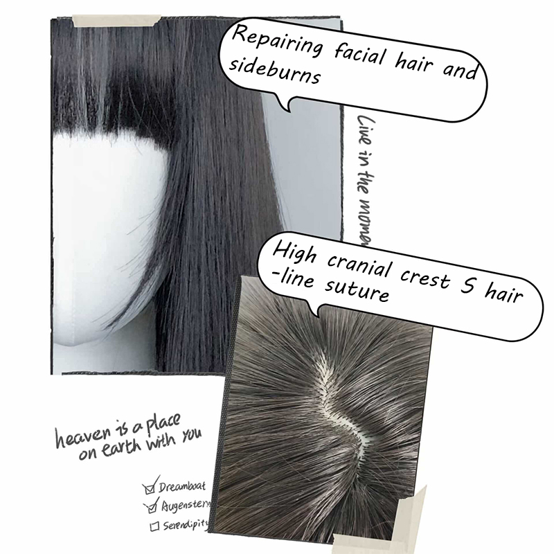 Synthetic Korean Black Long St - Anime Cosplay Girl With Black Hair recension och pris
