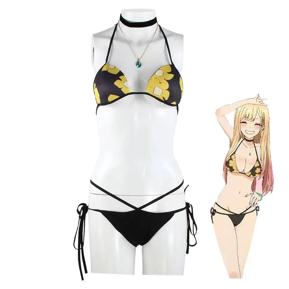 Anime My Dress-Up Darling Mari - Anime Cosplay Bikini recension och pris