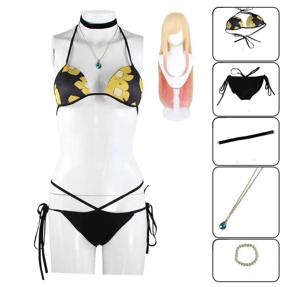 Anime My Dress-Up Darling Mari - Anime Cosplay Bikini recension och pris
