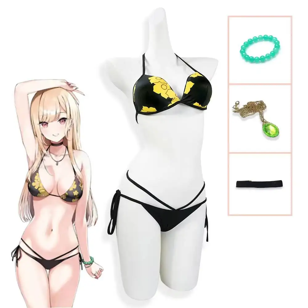 Anime My Dress-Up Darling Mari - Anime Cosplay Bikini recension och pris