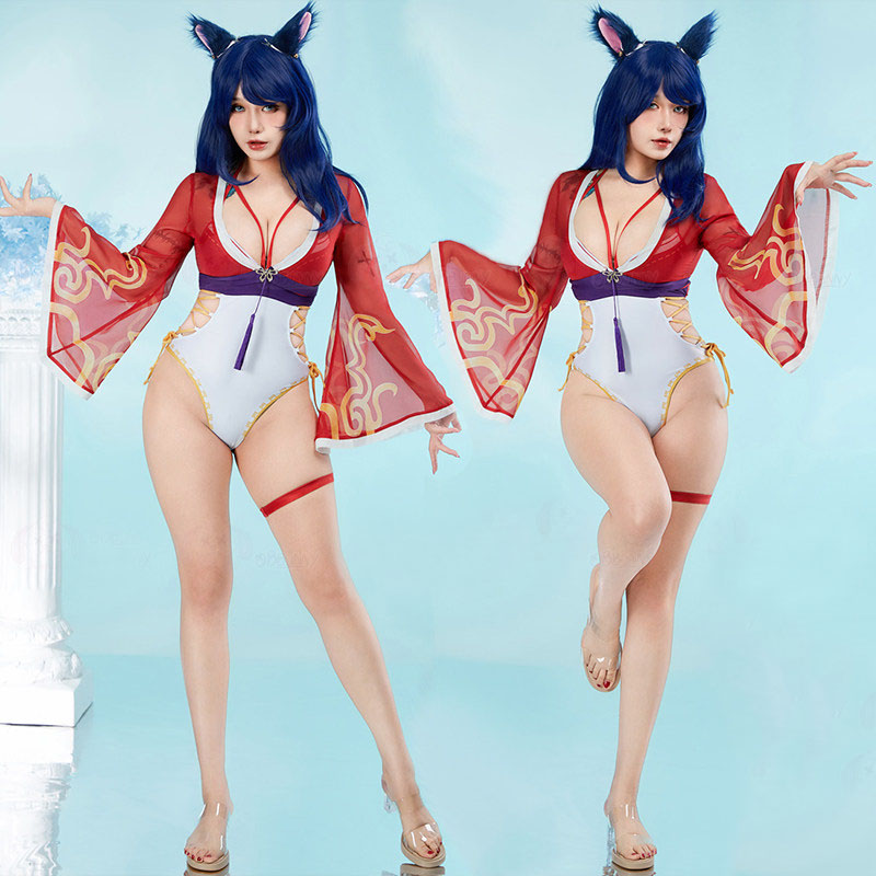 League of Legends Ahri Swimsui - Anime Cosplay Bikini recension och pris