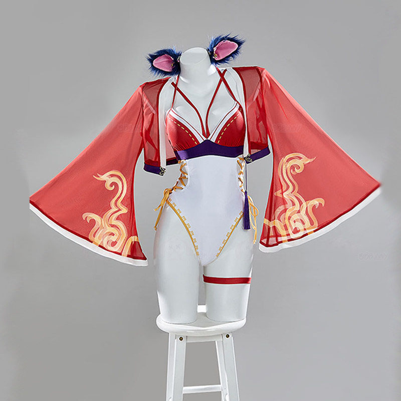 League of Legends Ahri Swimsui - Anime Cosplay Bikini recension och pris