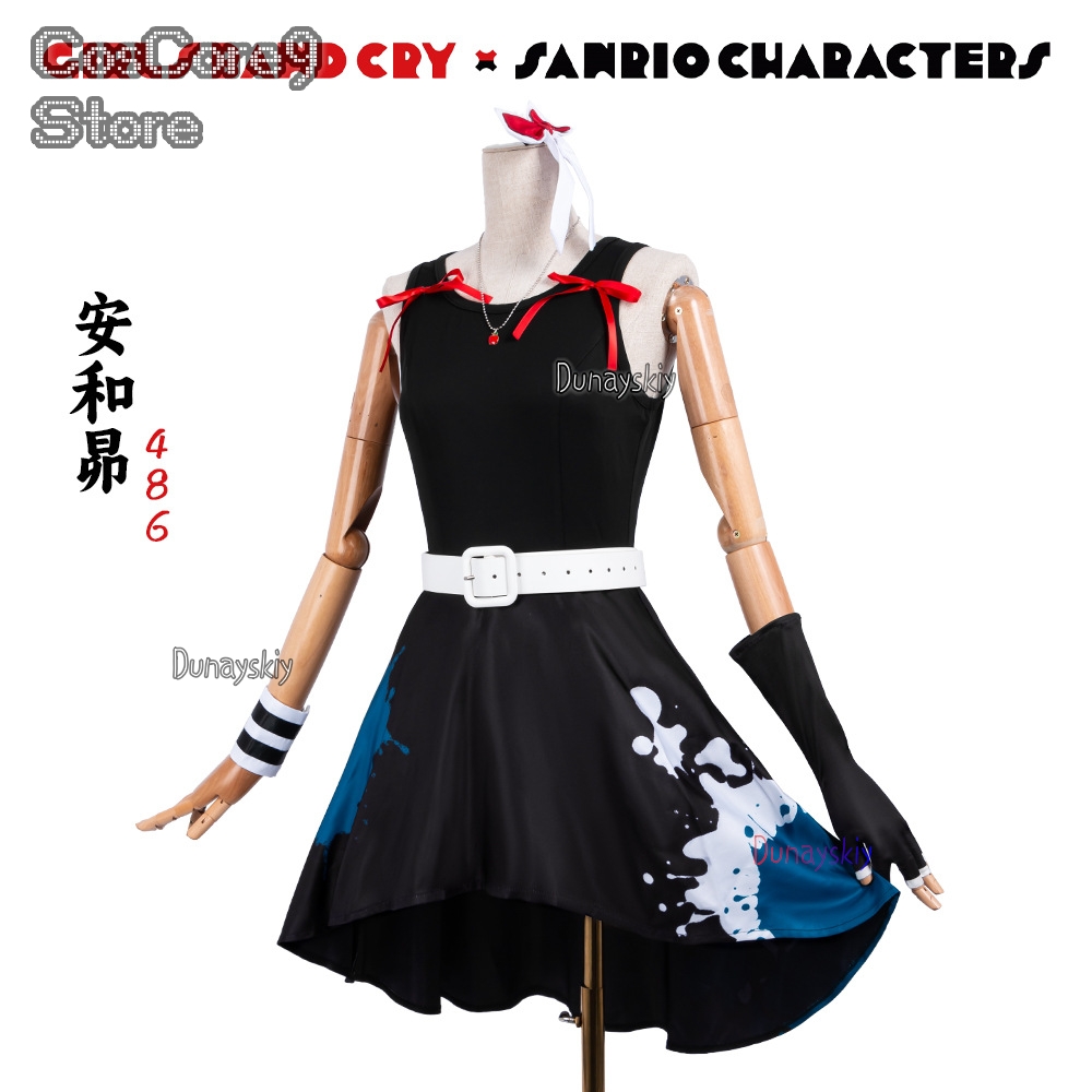Subaru Awa Cosplay 코스프레 Black  - Anime Cosplay Girl With Black Hair recension och pris