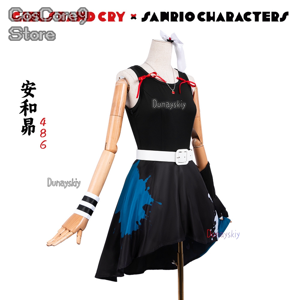 Subaru Awa Cosplay 코스프레 Black  - Anime Cosplay Girl With Black Hair recension och pris