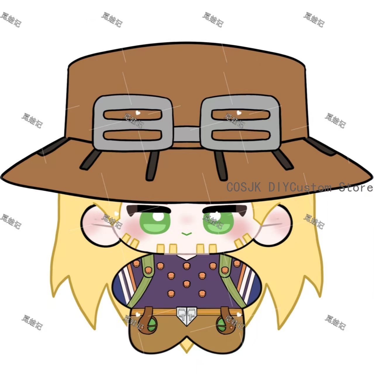 Anime Gyro Zeppeli Johnny Joes - Anime Cosplay Kawaii recension och pris