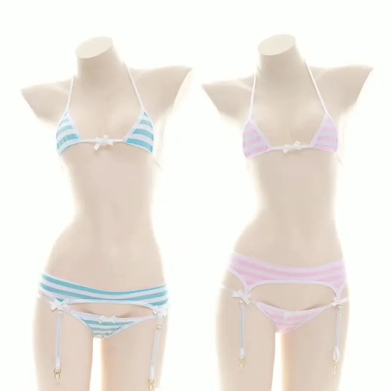 Women Sweet Anime Game Three P - Anime Cosplay Bikini recension och pris