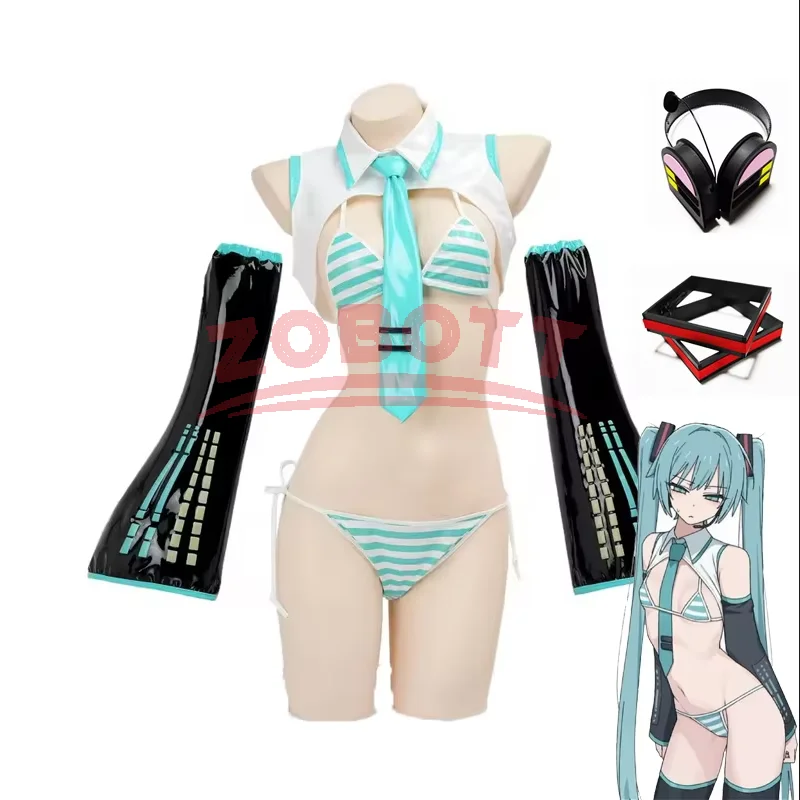 Game Miku Cosplay Miku Formula - Anime Cosplay Bikini recension och pris