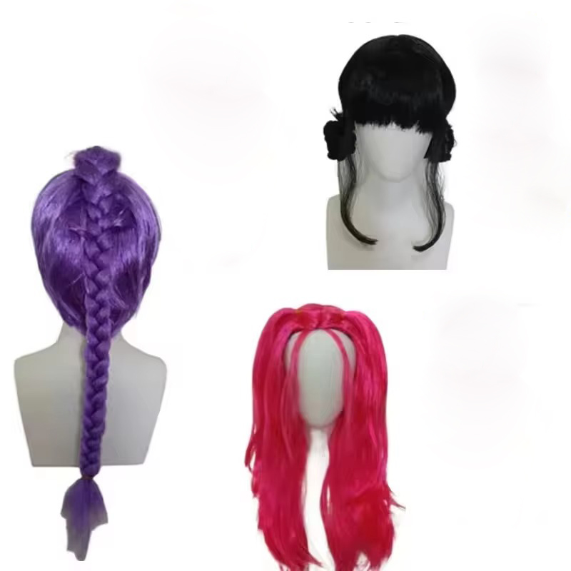 Anime Long Purple Braiding Hai - Anime Cosplay Girl With Black Hair recension och pris
