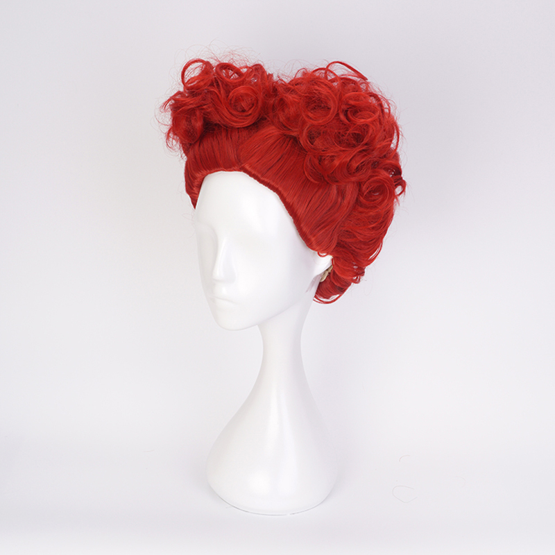 Alice Red Queen Cosplay Wig Qu - Anime Cosplay Red Hair recension och pris