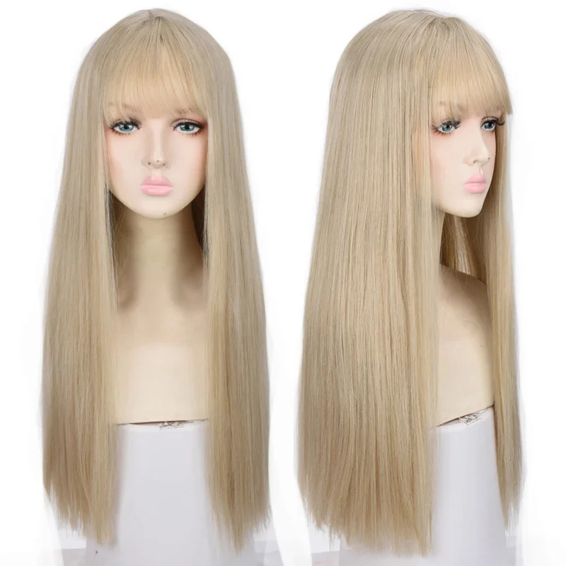 2026 Houyan synthetic long str - Anime Cosplay Girl With Black Hair recension och pris