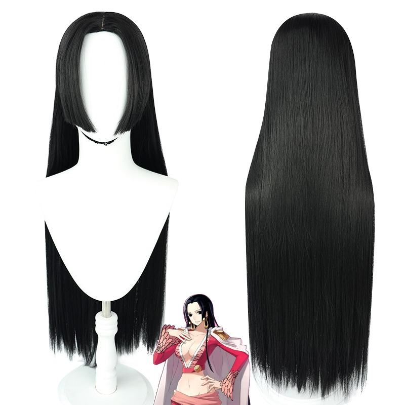 Anime Boa Hancock Cosplay Wig  - Anime Cosplay Girl With Black Hair recension och pris