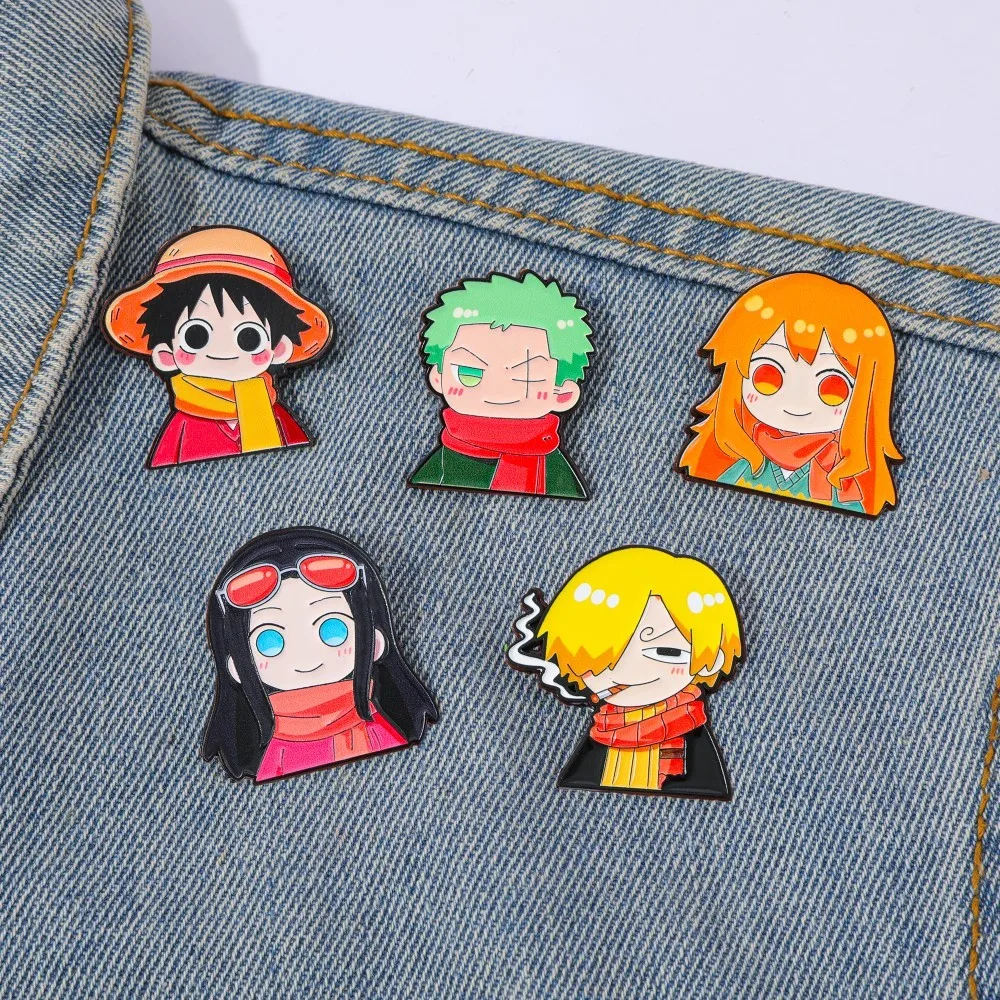 5 Pcs Cute Anime Cartoon Brooc - Cosplay Anime Zoro recension och pris