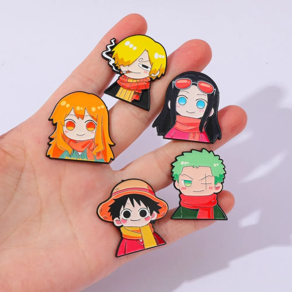 5 Pcs Cute Anime Cartoon Brooc - Cosplay Anime Zoro recension och pris
