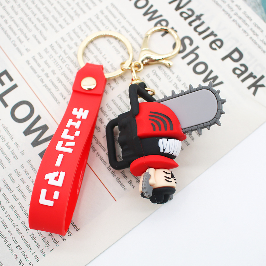 Chainsaw Man Keychains Cartoon - Anime Cosplay Chainsaw Man recension och pris