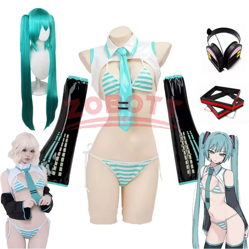 Anime Miku Cosplay Miku Formul - Anime Cosplay Bikini recension och pris