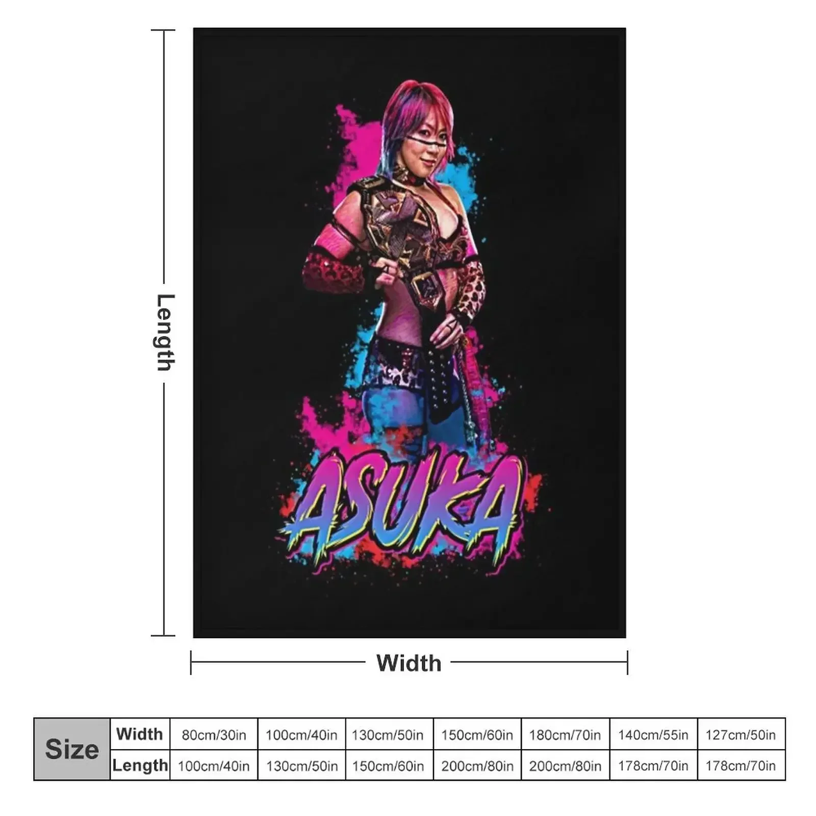 Asuka Asian Wrestler Throw Bla - Asian Cosplay Anime recension och pris