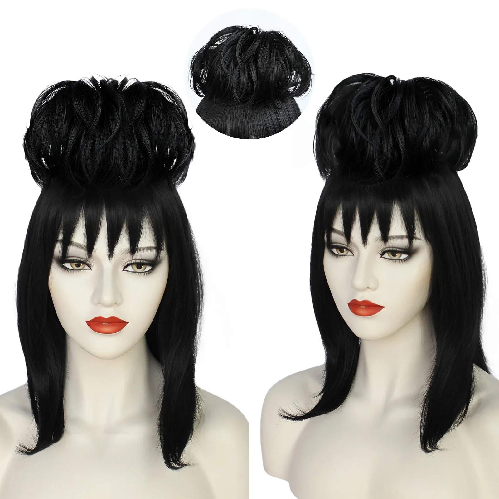 Lydia Deetz Cosplay Wig Bride  - Anime Cosplay Girl With Black Hair recension och pris