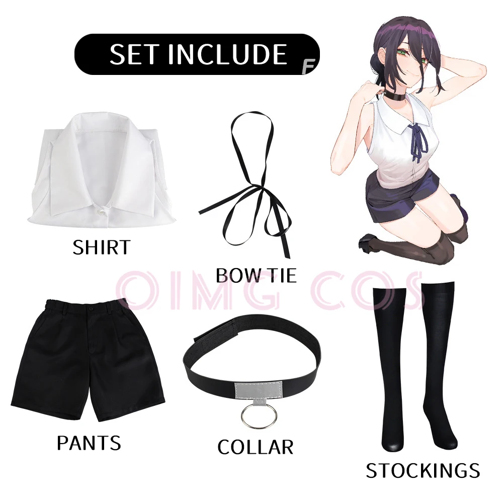 Reze Cosplay Costume Chainsaw  - Anime Cosplay Chainsaw Man recension och pris