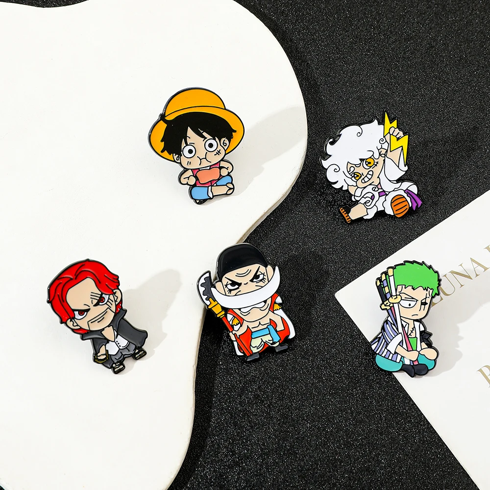 5 Pcs Personality Brooch Cute  - Cosplay Anime Zoro recension och pris