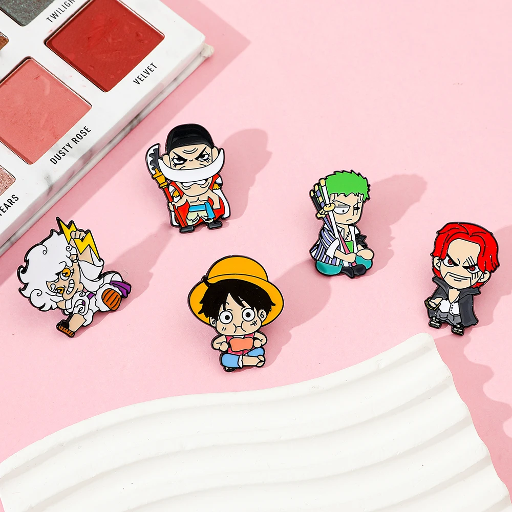5 Pcs Personality Brooch Cute  - Cosplay Anime Zoro recension och pris