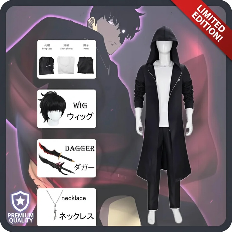 COSSung Jinwoo Solo Leveling C - Cosplay Anime Solo recension och pris