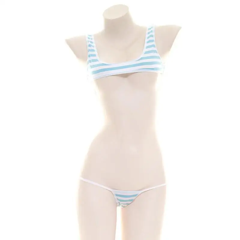 Sexy Japanese Style  Blue Whit - Anime Cosplay Bikini recension och pris